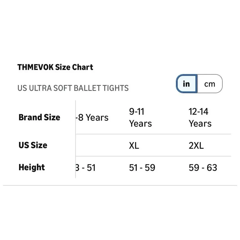 THMEVOK Ballet Tights for Girls Green Size XL 9-11 Years